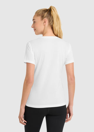 SportTek Women's PosiCharge RacerMesh V Neck Tee