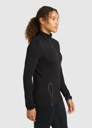 Sport-Tek Women's Sport-Wick Stretch Contrast Full-Zip Jacket