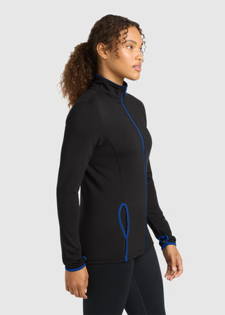 Sport-Tek Women's Sport-Wick Stretch Contrast Full-Zip Jacket