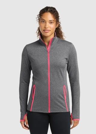 Sport-Tek Women's Sport-Wick Stretch Contrast Full-Zip Jacket