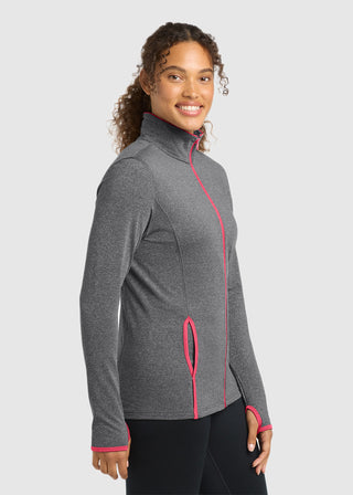Sport-Tek Women's Sport-Wick Stretch Contrast Full-Zip Jacket