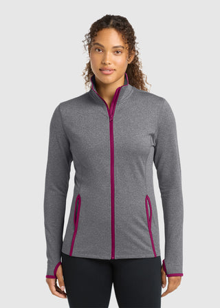 Sport-Tek Women's Sport-Wick Stretch Contrast Full-Zip Jacket