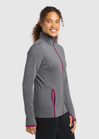 Sport-Tek Women's Sport-Wick Stretch Contrast Full-Zip Jacket