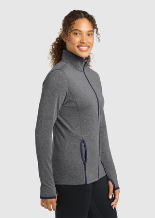 Sport-Tek Women's Sport-Wick Stretch Contrast Full-Zip Jacket