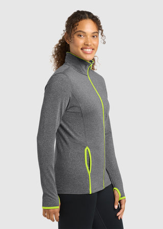Sport-Tek Women's Sport-Wick Stretch Contrast Full-Zip Jacket