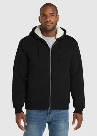 CornerStone Men's Heavyweight Sherpa-Lined Hooded Fleece Jacket