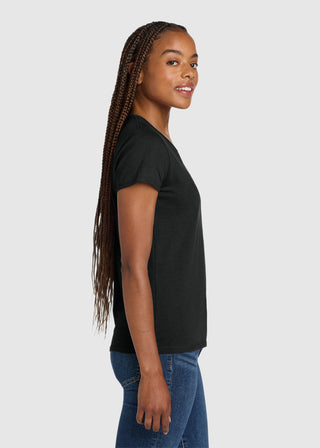 Gildan Ladies Heavy Cotton V neck TShirt