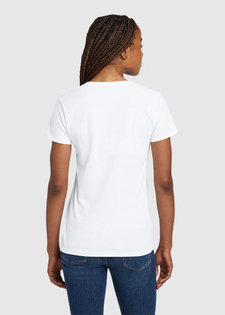 Gildan Ladies Heavy Cotton V neck TShirt