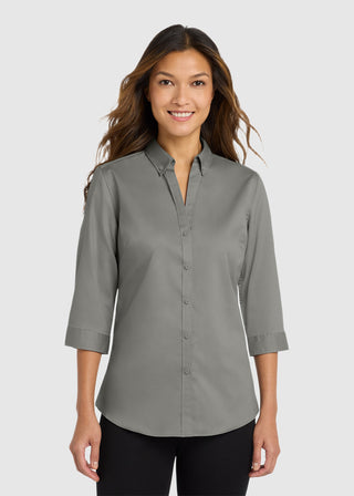 Port Authority Women's Quarter-Sleeve SuperPro Twill Shirt