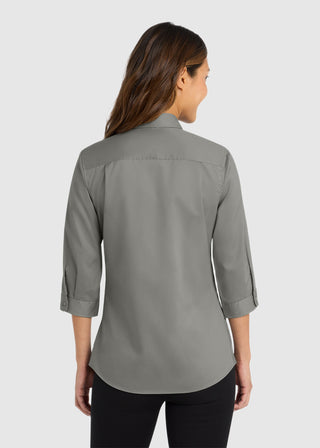 Port Authority Women's Quarter-Sleeve SuperPro Twill Shirt