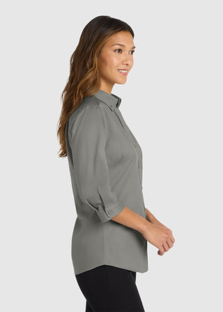 Port Authority Women's Quarter-Sleeve SuperPro Twill Shirt