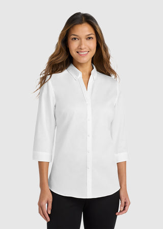 Port Authority Women's Quarter-Sleeve SuperPro Twill Shirt