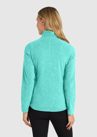 Port Authority Women's Heather Microfleece Full Zip Jacket