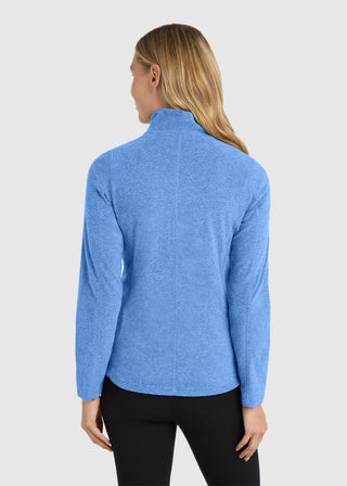 Port Authority Women's Heather Microfleece Full Zip Jacket