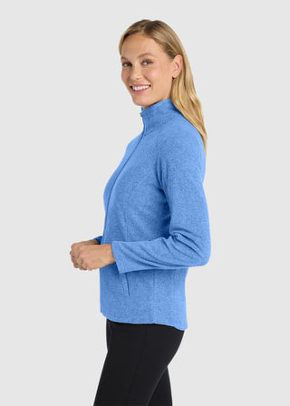 Port Authority Women's Heather Microfleece Full Zip Jacket