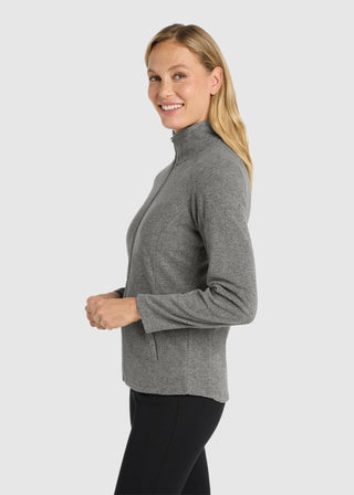 Port Authority Women's Heather Microfleece Full Zip Jacket