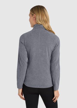 Port Authority Women's Heather Microfleece Full Zip Jacket