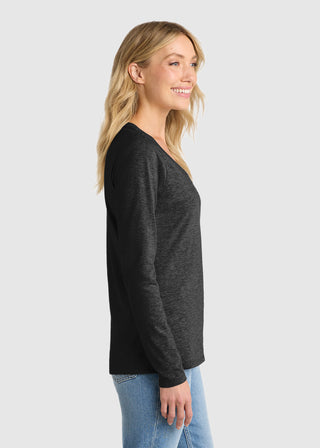 Port & Company Women's Long Sleeve Fan Favorite V-Neck Tee