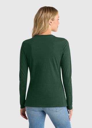 Port & Company Women's Long Sleeve Fan Favorite V-Neck Tee