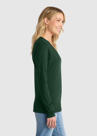 Port & Company Women's Long Sleeve Fan Favorite V-Neck Tee