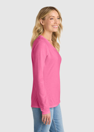 Port & Company Women's Long Sleeve Fan Favorite V-Neck Tee