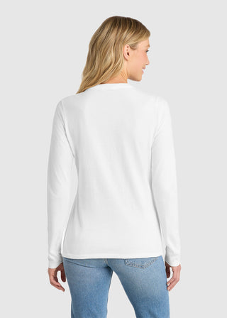 Port & Company Women's Long Sleeve Fan Favorite V-Neck Tee