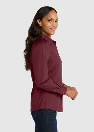Port Authority Women Long Sleeve Carefree Poplin Shirt