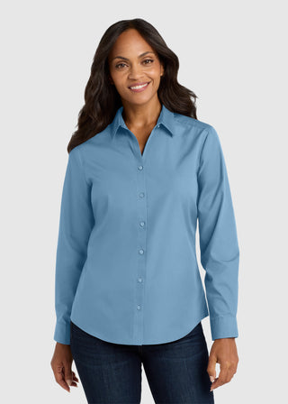 Port Authority Women Long Sleeve Carefree Poplin Shirt
