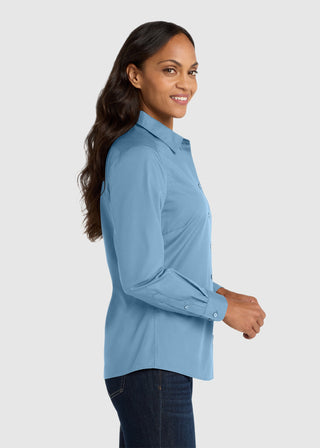 Port Authority Women Long Sleeve Carefree Poplin Shirt