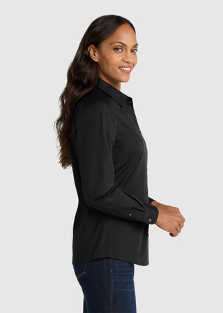 Port Authority Women Long Sleeve Carefree Poplin Shirt