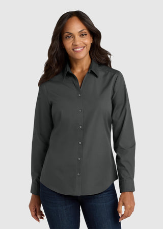 Port Authority Women Long Sleeve Carefree Poplin Shirt