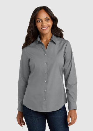 Port Authority Women Long Sleeve Carefree Poplin Shirt