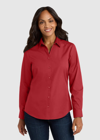 Port Authority Women Long Sleeve Carefree Poplin Shirt