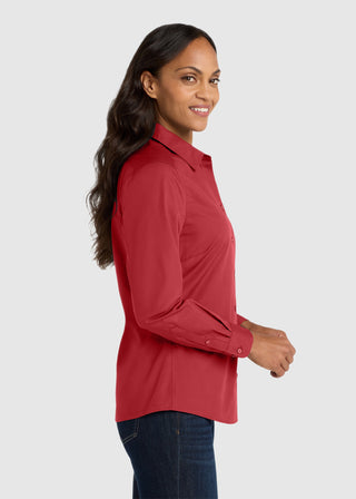 Port Authority Women Long Sleeve Carefree Poplin Shirt