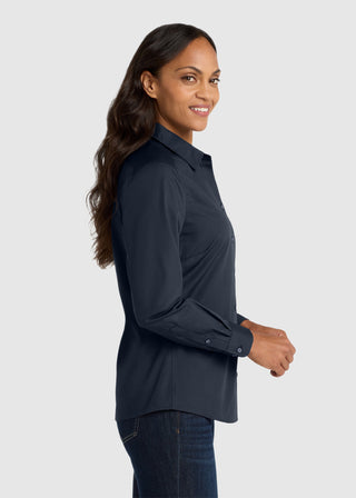Port Authority Women Long Sleeve Carefree Poplin Shirt