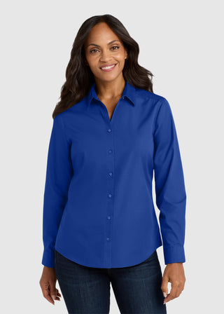 Port Authority Women Long Sleeve Carefree Poplin Shirt