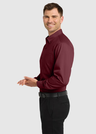 Port Authority Men Long Sleeve Carefree Poplin Shirt