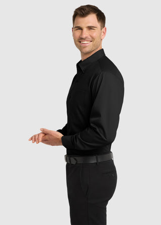 Port Authority Men Long Sleeve Carefree Poplin Shirt