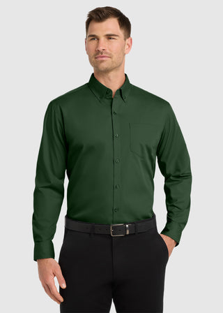 Port Authority Men Long Sleeve Carefree Poplin Shirt
