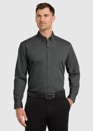 Port Authority Men Long Sleeve Carefree Poplin Shirt