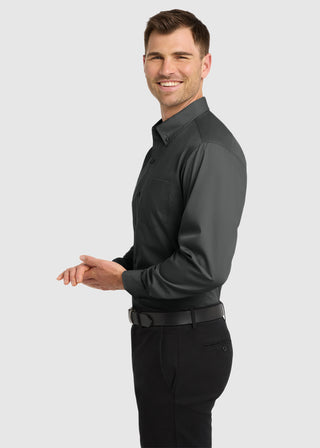 Port Authority Men Long Sleeve Carefree Poplin Shirt