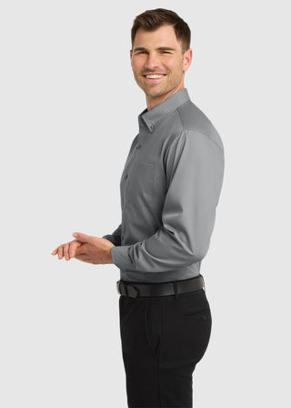 Port Authority Men Long Sleeve Carefree Poplin Shirt