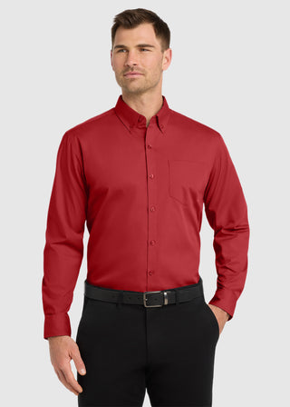 Port Authority Men Long Sleeve Carefree Poplin Shirt