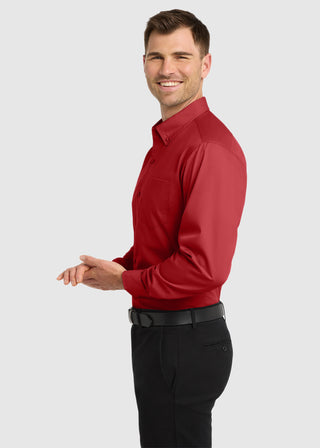 Port Authority Men Long Sleeve Carefree Poplin Shirt