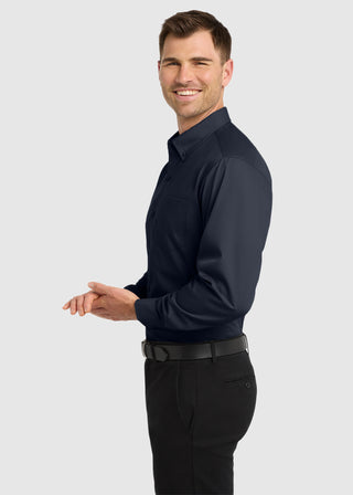 Port Authority Men Long Sleeve Carefree Poplin Shirt