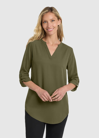Port Authority  Ladies 3 Quarter Sleeve Tunic Blouse