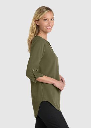 Port Authority  Ladies 3 Quarter Sleeve Tunic Blouse