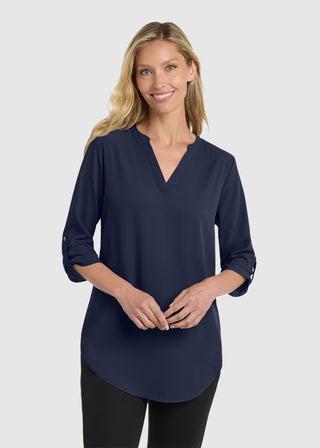 Port Authority  Ladies 3 Quarter Sleeve Tunic Blouse