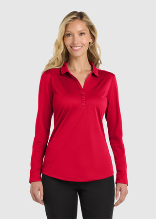 Port Authority Women's Silk Touch Performance Long Sleeve Polo