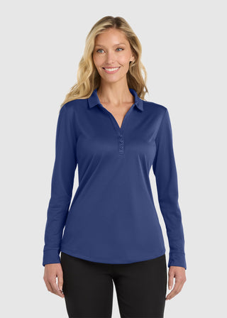 Port Authority Women's Silk Touch Performance Long Sleeve Polo